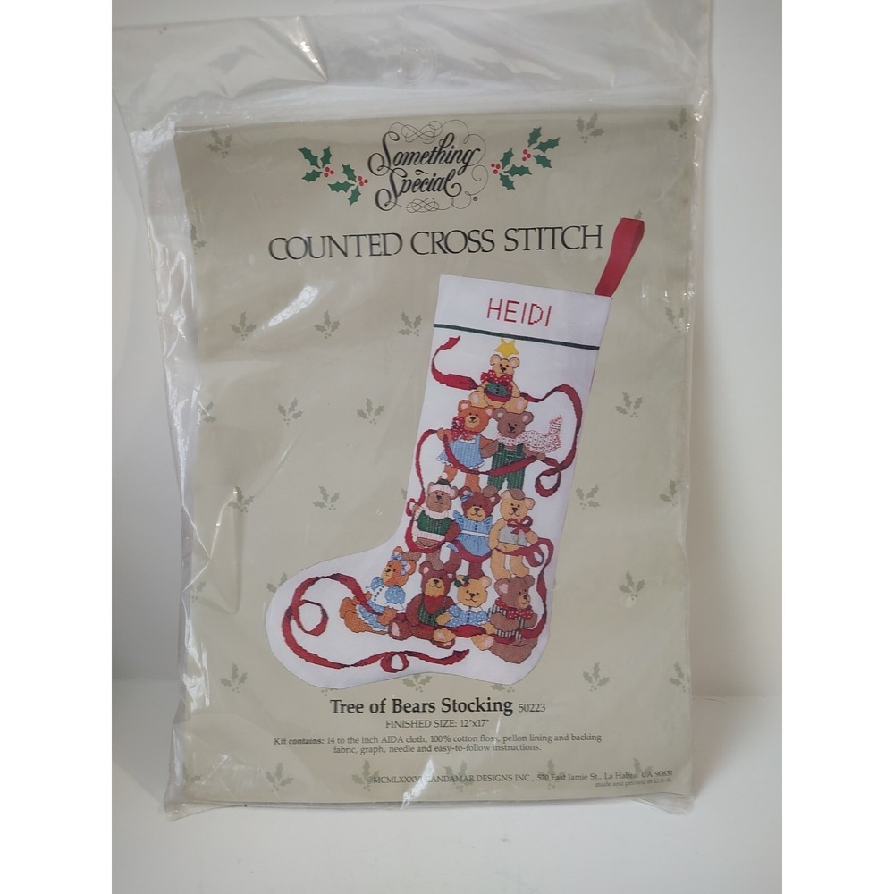 Something Special counted cross stitch stocking kit‎ Christmas